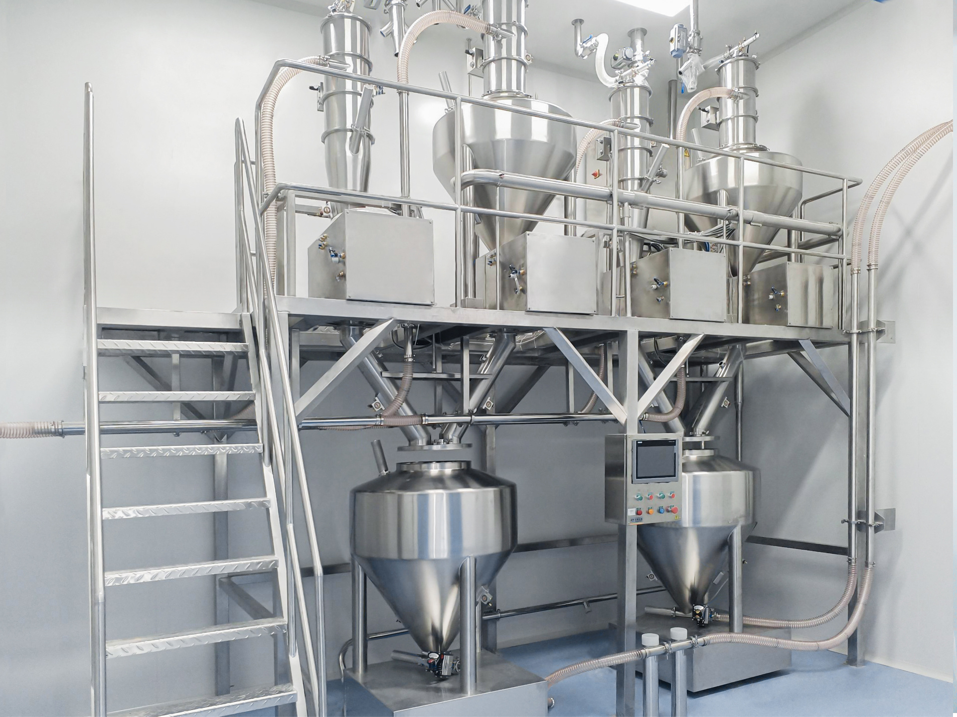 全密閉顆粒劑連續(xù)生產(chǎn)系統(tǒng)與真空上料機(jī) 北京長峰金鼎科技的粉體自動(dòng)化解決方案